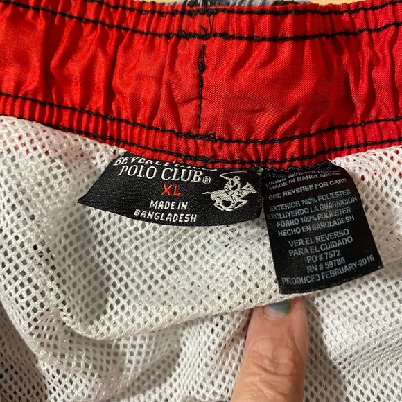 Beverly Hills Polo Club Geometric Patterned Swim Shorts XL (KC) - Picture 5 of 9